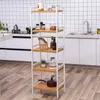 A multi-shelf storage unit in a kitchen setting. Produktbild-Vorschau