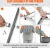 A collage of five images showing the steps to assemble a tool organizer on wheels. Anteprima dell’immagine prodotto
