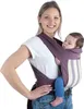 A woman is holding a baby in a baby carrier wrap. Produktbild-Vorschau