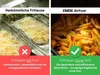 Comparison of traditional deep frying with an air fryer. Produktbild-Vorschau