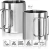 com-four® 2x Edelstahl-Kaffeebecher - 300 ml je Tasse - Produktbild-Vorschau 5