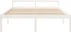 vidaXL Seniorenbett Weiß 200x200 cm Massivholz Kiefer Produktbild-Vorschau 4