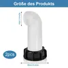 2 Stück IBC Auslaufstutzen, IBC Adapter,S60x6 Grobgewinde Produktbild-Vorschau 2