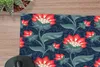 MuchoWow® Mauspad Mousepad Design - Blumen - Rot 30x30 cm - Produktbild-Vorschau 2
