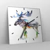 Wanduhr - Quadrat - Glasuhr - Moose Berge Winter Produktbild-Vorschau 4