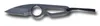 Schwarzes Halsmesser Klingenlänge 55 mm Gesamtlänge 150 mm Produktbild-Vorschau 2