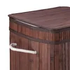 Relaxdays Wäschekorb Bambus, faltbar & tragbar, XL 70l mit Produktbild-Vorschau 6
