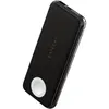 A black Satechi Quatro Wireless Power Bank with a white Apple Watch charging puck. Produktbild-Vorschau