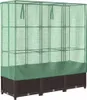 vidaXL Letto rialzato con serra in rattan 120x40x138 cm Anteprima dell’immagine prodotto 6