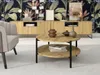 Runder Couchtisch mit Stauraum VILEM – Artisan-Eiche Produktbild-Vorschau 2