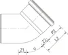 REHAU RAUSILENTO Bogen, DN 75, 67°, 1 Stk. Produktbild-Vorschau 3