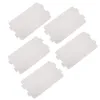 Five rectangular white mica sheets with textured surfaces are arranged diagonally on a white background. Náhled obrázku produktu