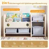 COSTWAY 2 in 1 Bücherregal Kinder, 2-stufiges Kinderregal Produktbild-Vorschau 6