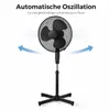 Standventilator 40cm Leise 45W Oszillierend Lüfter Produktbild-Vorschau 4
