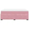Boxspringbett mit Matratze Rosa 140x190 cm Samt Produktbild-Vorschau 8