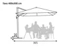 Schneider Ampelschirm TAVO 400 x 300 cm anthrazit – Produktbild-Vorschau 8