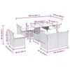 Eleganten-Stil 9-tlg. Garten-Lounge-Set mit Kissen Produktbild-Vorschau 3