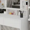 Coiffeuse Vicco Taylor Blanc 80cm avec éclairage LED, Model Voir les images du produit 5