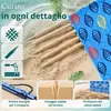 Lantigo Paravento da Spiaggia Fisch 8m | Frangivento Anteprima dell’immagine prodotto 6