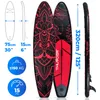 THUNDER Moth Stand Up Paddle Board 320x75x15 cm Rot Shwarz Produktbild-Vorschau 2