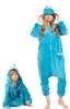 Damen-Pyjama Kigurumi Kostüm Einteiler Krümelmonster Outfit Produktbild-Vorschau 7