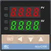 A digital thermostat controller with a digital display and buttons. Produktbild-Vorschau