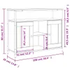 vidaXL Kredens czarny 100x35x80 cm materiał drewnopochodny Podgląd zdjęcia produktu 11