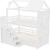 MODFU Etagenbett Kinderbett 90x200cm mit Regal und Produktbild-Vorschau 9