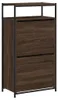 Botník hnědý dubový vzhled 60x34x112 cm materiál na bázi Náhled obrázku produktu 3