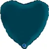 Folienballon - Seeblaues Satinherz 46 cm, Grabo Produktbild-Vorschau 1