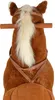 Pink Papaya XXL Reitpferd auf Rollen Amigo, 90cm Produktbild-Vorschau 5