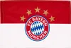 A flag with the FC Bayern München logo and stars. Produktbild-Vorschau
