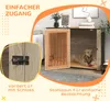 PawHut Cage pour chien Meuble, box pour chien avec porte et Voir les images du produit 5