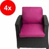 Poduszka na fotel rattanowy 4szt- siedzisko 56x52x7 + Podgląd zdjęcia produktu 1