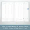 Business-Timer 2026 / A5 / Blue Canvas / Häfft-Verlag Produktbild-Vorschau 3
