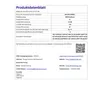 A product data sheet with energy efficiency information and supplier details. Produktbild-Vorschau