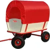Chariot de transport bois max. 180kg rouge 4 roues Voir les images du produit 3