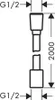 Textilbrauseschlauch Designflex 200cm chrom chrom Produktbild-Vorschau 2