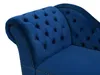 BELIANI Chaiselongue Linksseitig Dunkelblau Samtstoff Produktbild-Vorschau 9