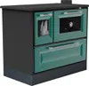 Kachel met bakoven en kookplaat, model 4012, groene houten Productafbeelding-voorbeeld 4