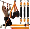 A man is using resistance bands attached to a pull-up bar for exercise. Náhled obrázku produktu