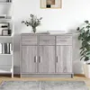 vidaXL Sideboard Grau Sonoma 91x28x75 cm Holzwerkstoff Produktbild-Vorschau 1