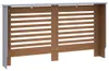 vidaXL Radiatoromsluiting, antraciet, 152x19x81,5 cm, MDF Productafbeelding-voorbeeld 5
