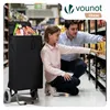 VOUNOT® Aluminium Einkaufstrolley Treppensteiger, Trolly Produktbild-Vorschau 2