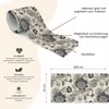 Muralo autoadesivo BLUMEN foglie piante stile retro vintage Anteprima dell’immagine prodotto 2