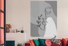 MuchoWow® Poster Minimalismus - Porträt - Schwarz - Weiß Produktbild-Vorschau 3
