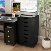 COSTWAY Rollcontainer mit 7 Schubladen, Aktenschrank mit Produktbild-Vorschau 2