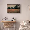 Italienischer Leinwand Leinwandbild - Field with wild Produktbild-Vorschau 5