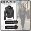 Damen Lederjacke Trend Fashion echtleder Jacke aus Lamm Produktbild-Vorschau 3