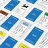 A collection of Monopoly property cards from the Heilbronn city edition, laid out diagonally on a light gray surface. Produktbild-Vorschau